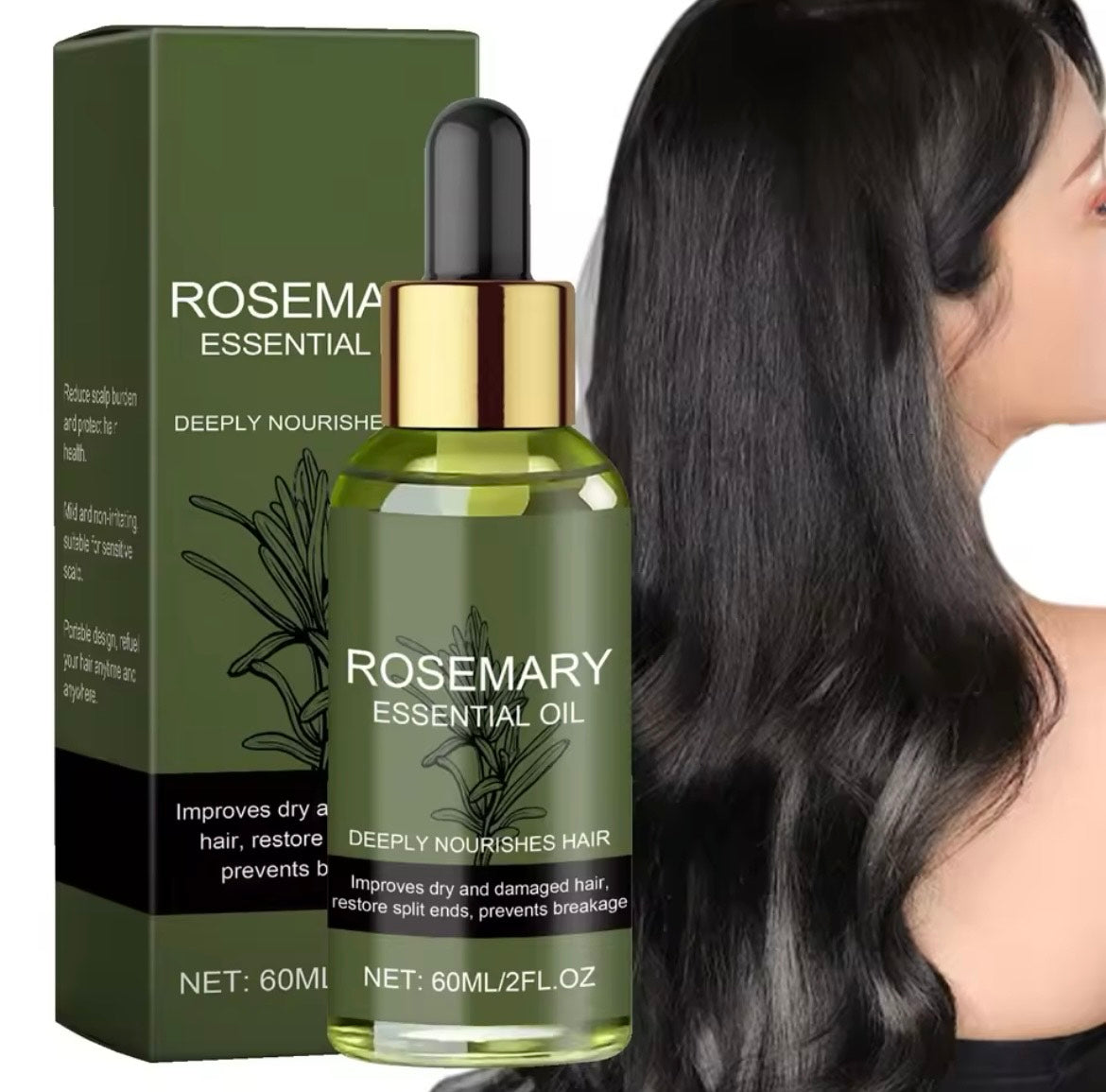 Huile essentielle de romarin pour cheveux